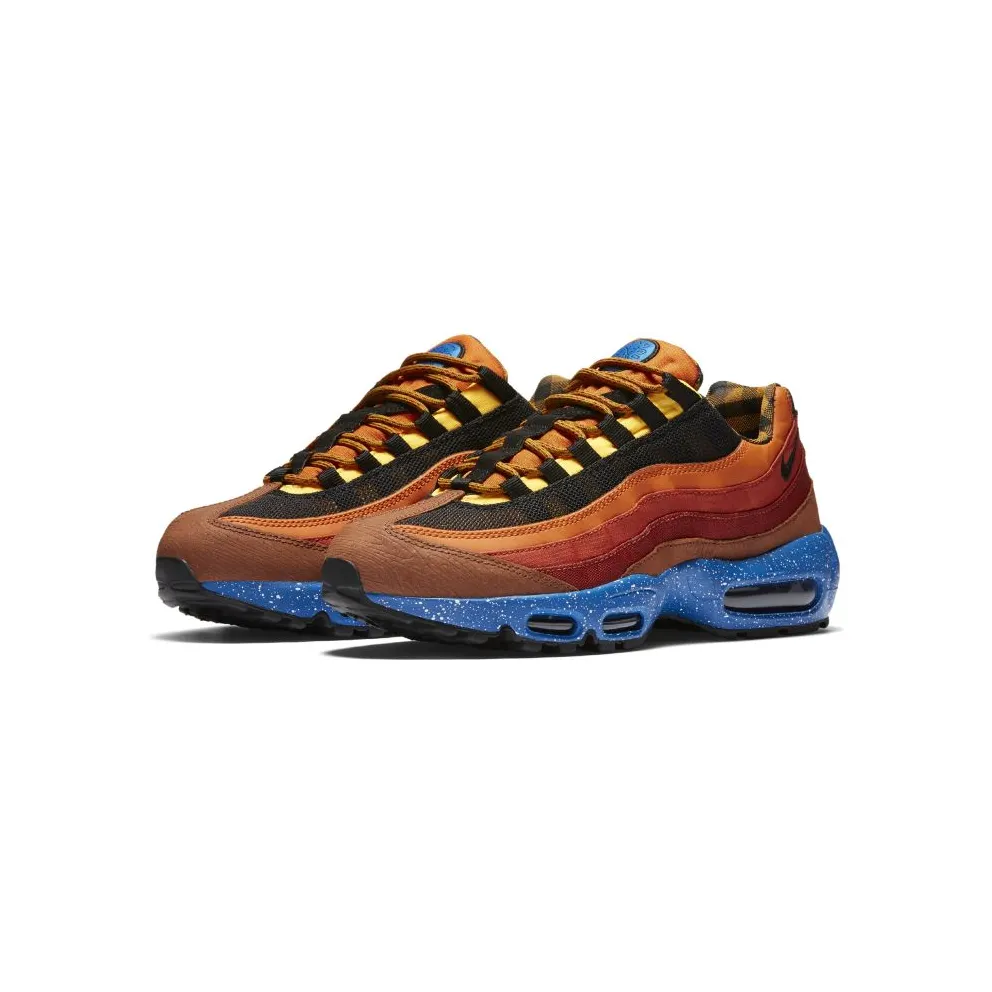 Nike Air Max 95 Campfire Pack Dark Cayenne/Black-Rust Factor-Solar Orange-Laser Orange-Cognac (538416-600)
