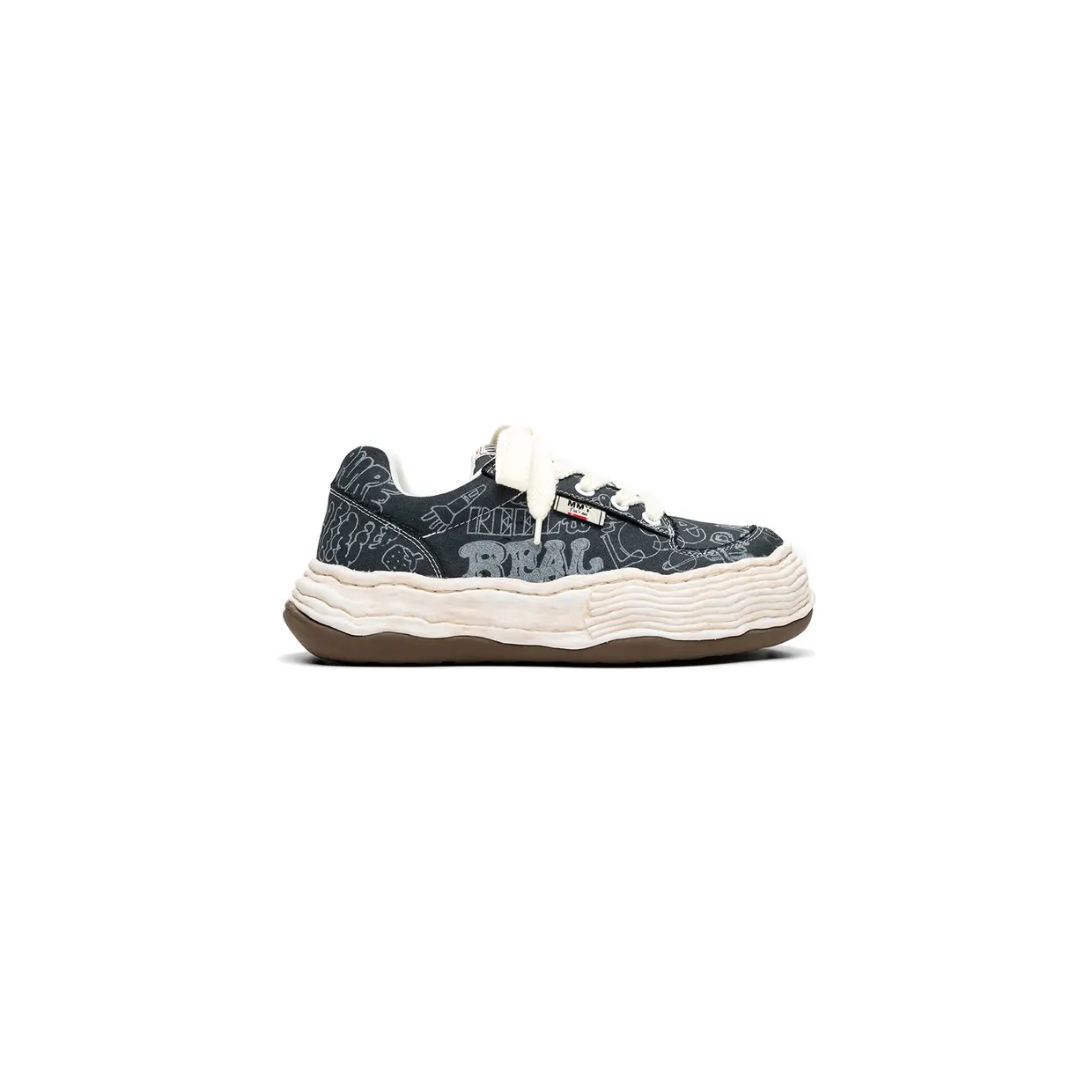 Maison Mihara Yasuhiro Oliver Graffiti-print “Blue/White” (A16FW705)