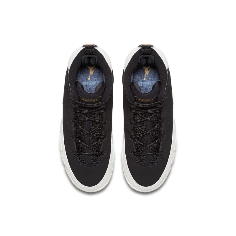 Jordan 9 Retro City of Flight (PS) Black/Black-Summit White-Metallic Gold (401811-021)