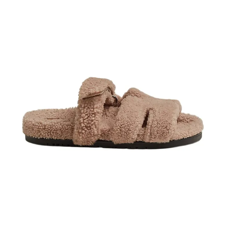 Hermes Chypre Sandal Pink Woolskin (H222196Z)