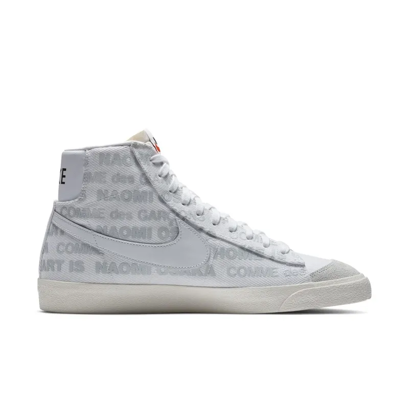 Nike Blazer Mid Comme des Garcons x Naomi Osaka White/Pure Platinum-Sail-Black (DA5383-100)