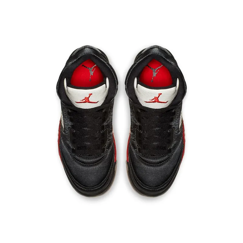 Jordan 5 Retro Satin Bred (PS) Black/University Red (440889-006)