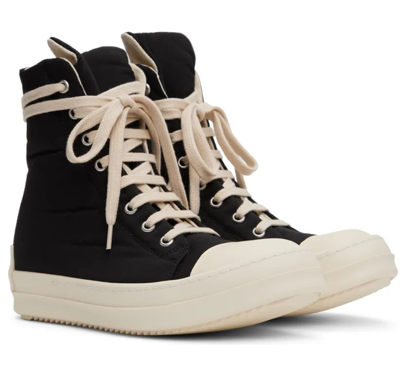 Rick Owens Drkshdw Black Ramones Sneakers (DS02B4800 MUEH3) (4)