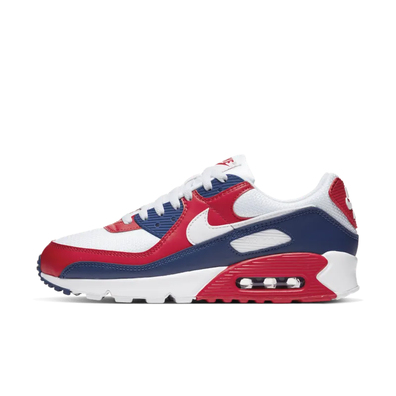 Nike Air Max 90 USA (2020) White/Red-Royal (CW5456-100)