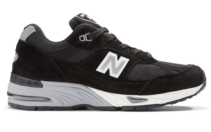 New Balance 991 MiUK Black Silver (W991EKS)