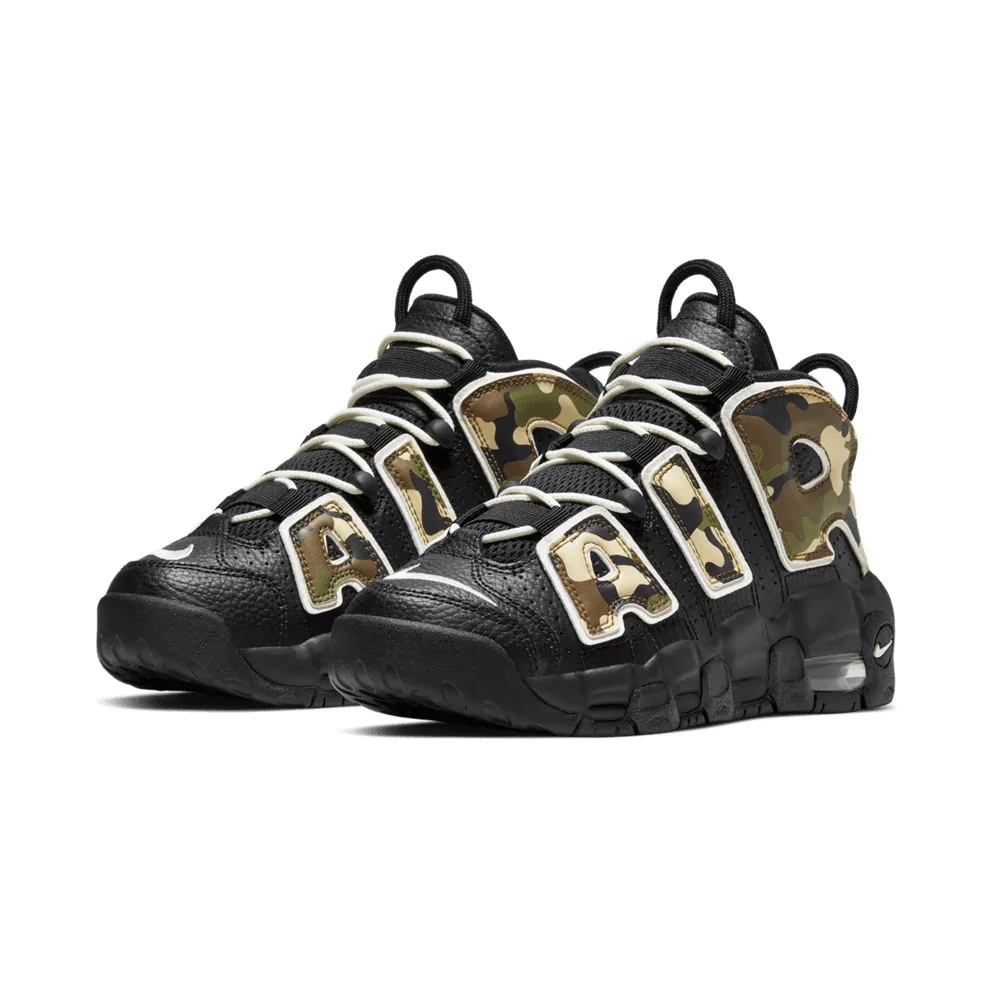 Nike Air More Uptempo 96 Camo (GS) Black/Sail-Light British Tan-Asparagus-Outdoor Green-Celestial Gold (CJ0930-001)