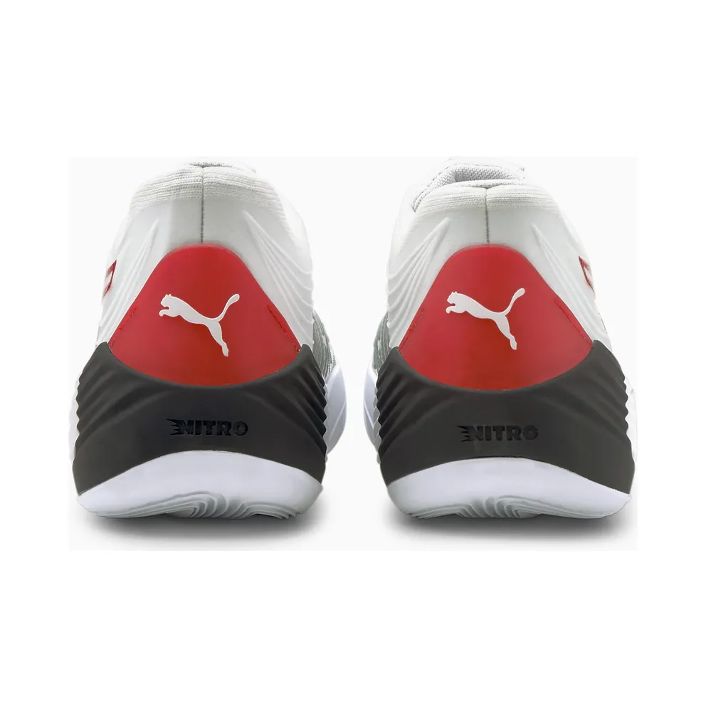 Puma Fusion Nitro Basketball Shoes White/Red (195514-04)