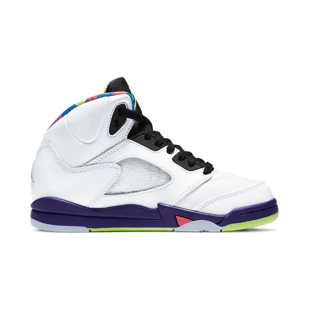 Jordan 5 Retro Alternate Bel-Air (PS) White/Court Purple-Racer Pink-Ghost Green (DB3026-100)
