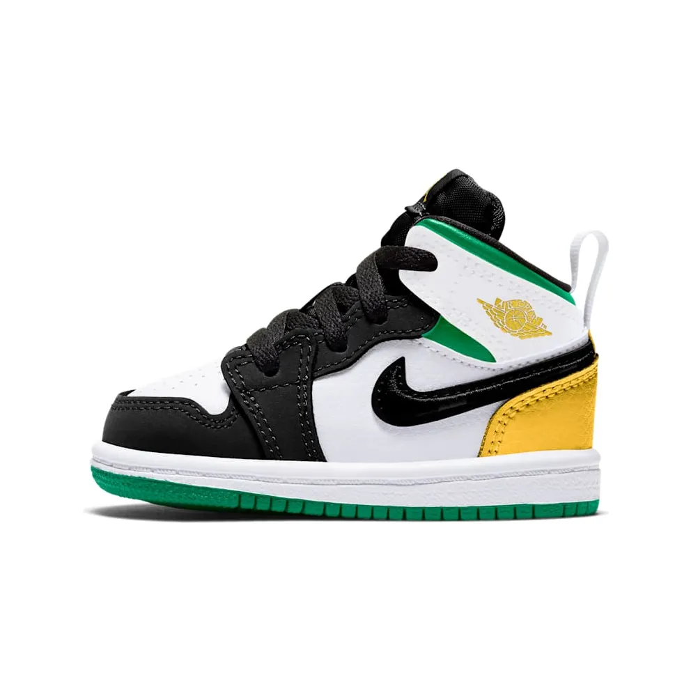 Jordan 1 Mid SE White Laser Orange Lucky Green (TD)