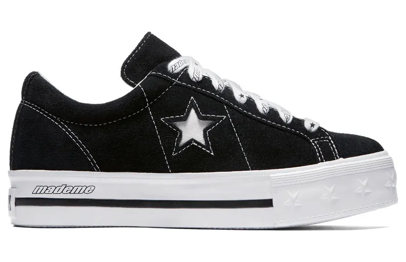 Converse One Star Platform Ox MadeMe Black (W)