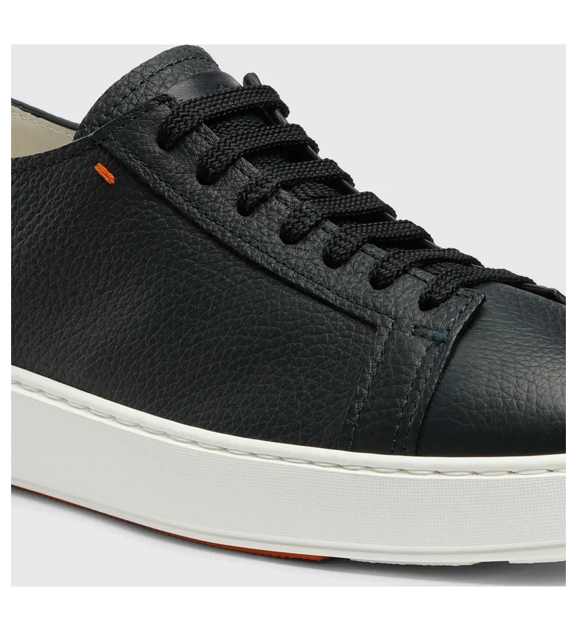 Santoni Calfskin Leather Sneakers Blue (MBCD21430BARCMMDU55) (3)