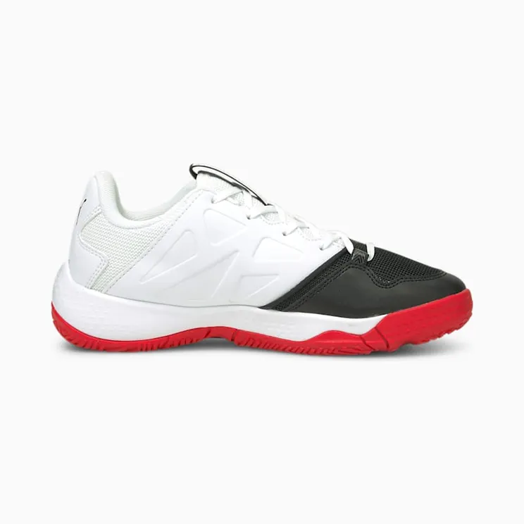 Puma Accelerate Turbo handbalschoenen Wit/Zwart/Rood (106583-01)