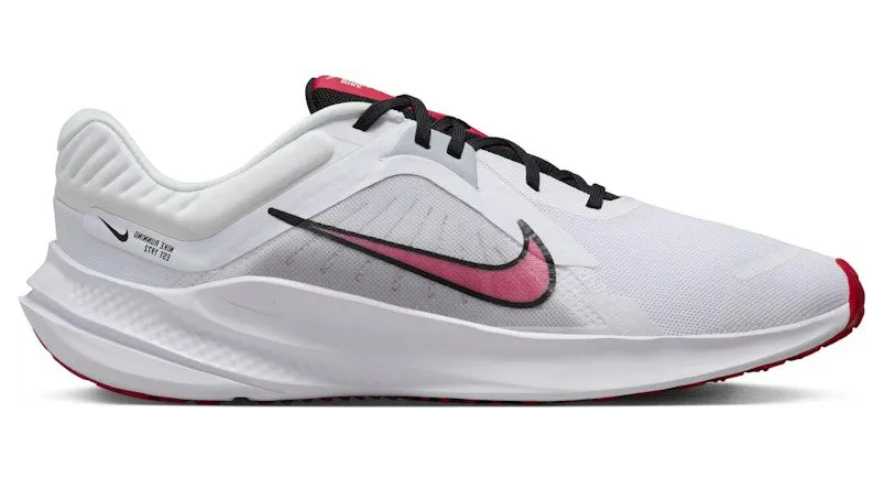 Nike Quest 5 White Light Smoke Grey Black Fire Red (DD0204-104)