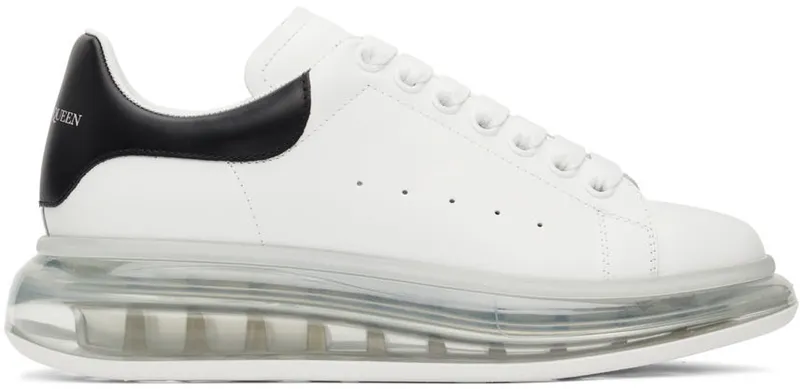 Alexander McQueen Black Transparent Sole Oversized Sneakers (604232WHX98)