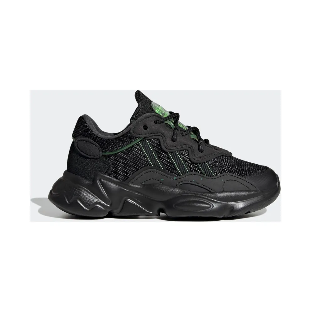 adidas OZWEEGO Schuh Core Black / Core Black / Solar Green (HR0238)
