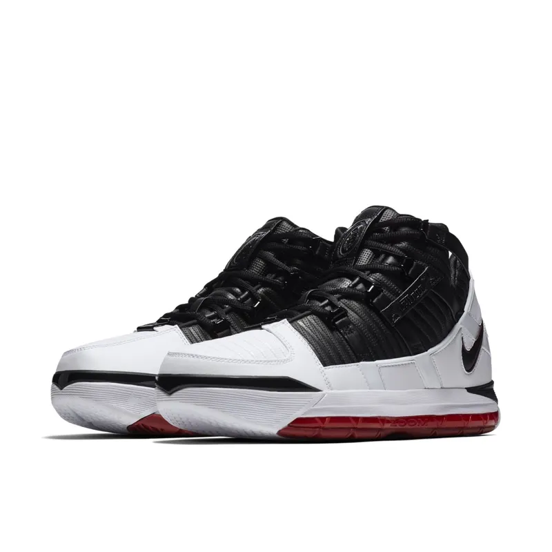 Nike LeBron 3 Home (2019) White/Black-Varsity Crimson (AO2434-101)