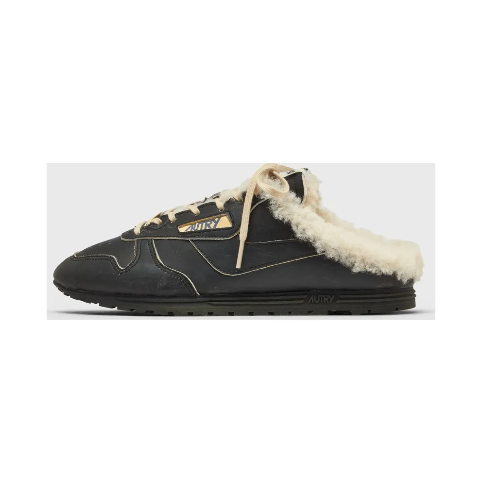 Autry Action Shoes WMNS WINDSPIN MULE SUP VINT SHR Black
