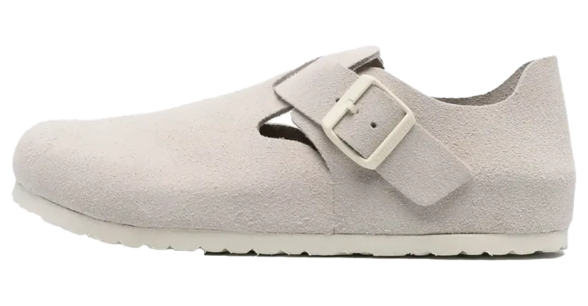 Birkenstock London Suede Leather “Antique White” (1024573)