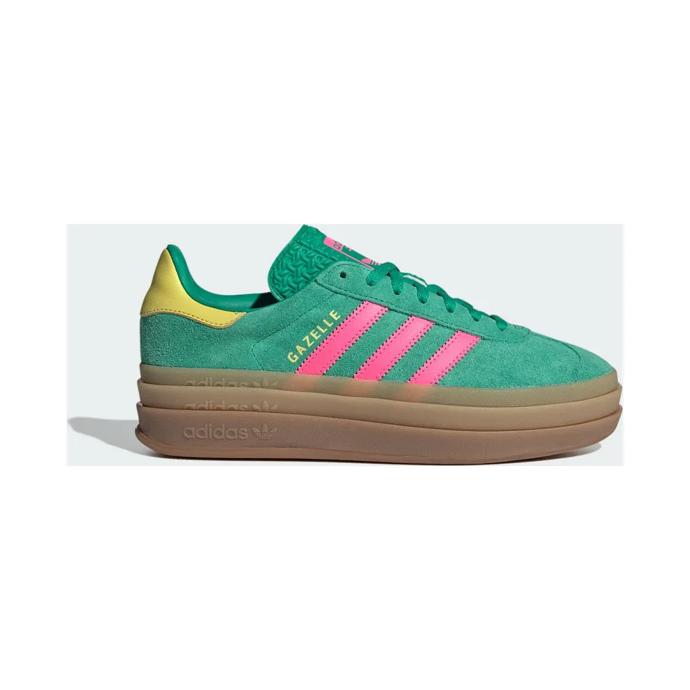 Adidas Gazelle Bold Court Green / Lucid Pink / Pure Sulfur (JH9668)