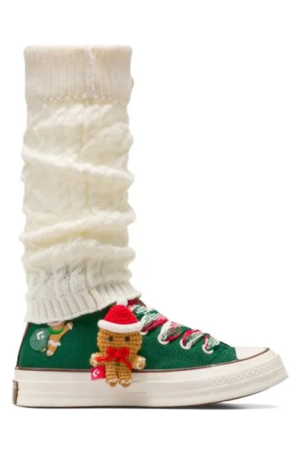 Converse Chuck 70 Hi X-Mas Gingerbread & Knit Sock Midnight Clover (A12455C)