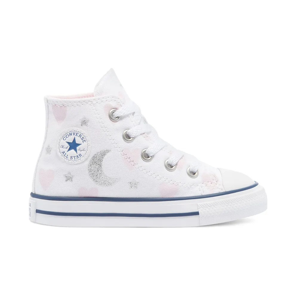 Converse My Wish Chuck Taylor All Star High Top White/pink/silver (771093C)
