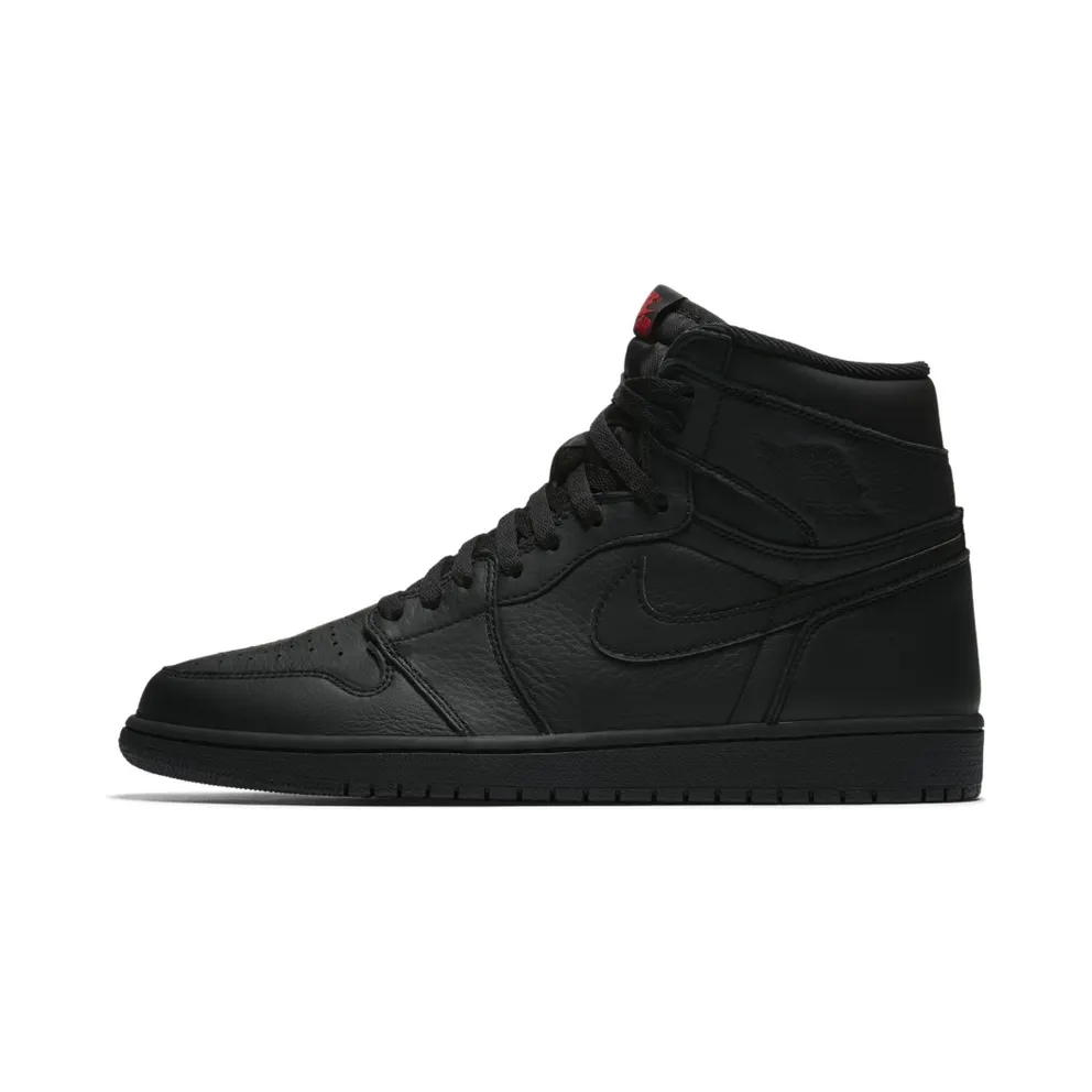Jordan 1 Retro High OG Black Black/University Red (555088-022)