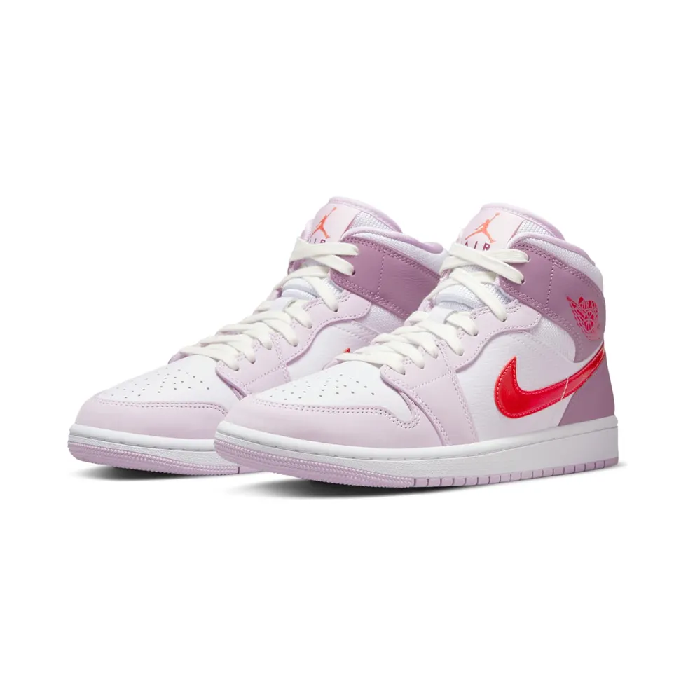 Air Jordan 1 Mid Valentines Day Release – “White / Pink / Crimson” (DR0174-500)