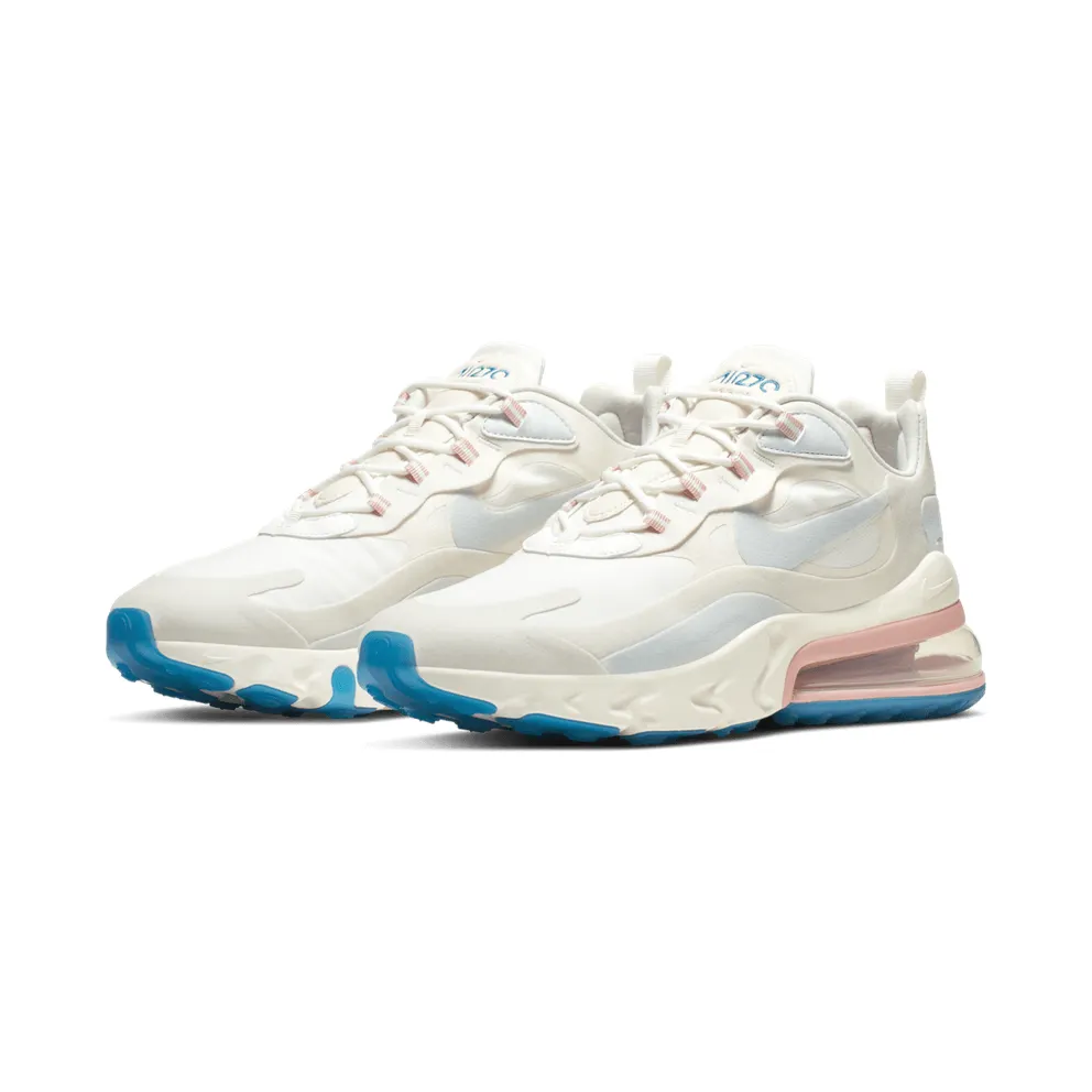 Nike Air Max 270 React American Modern Summit White Summit White/Summit White-Bleached Coral-Desert Sand-White (AO4971-100)