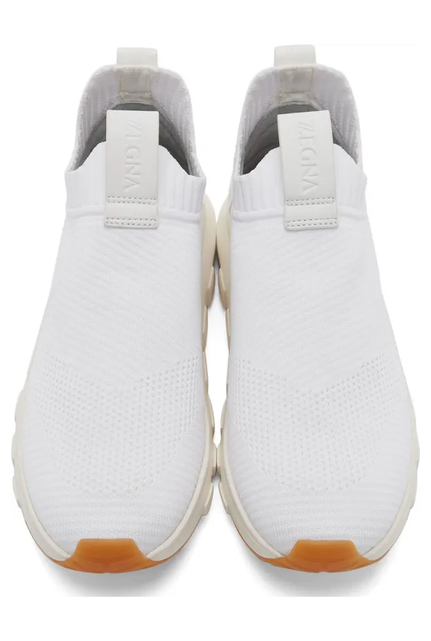 Z Zegna White Sock 2.0 Slip-On Sneakers (LHSTE-A5105X) (5)