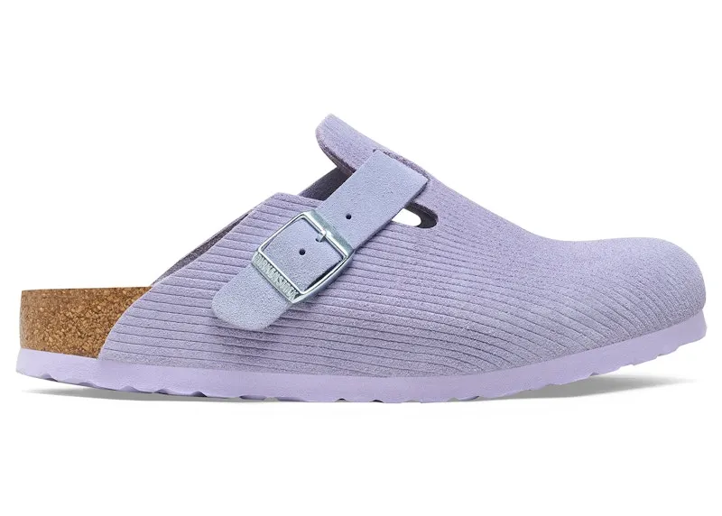 Birkenstock Boston Embossed Corduroy Suede Purple Fog (1026136)