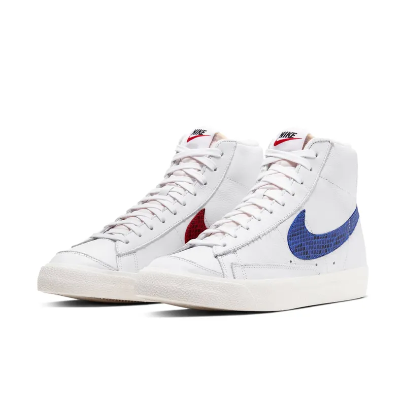 Nike Blazer Mid 77 Red & Blue White/Racer Blue-Sail-University Red (CW7073-100)