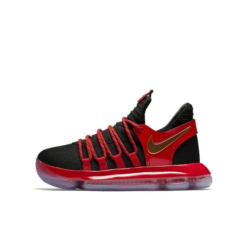 Nike KD 10 Bred (GS) Black/Metallic Gold-University Red-Bright Crimson (AJ7220-076)