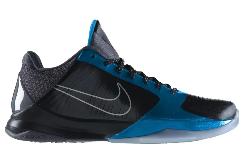 Nike Zoom Kobe 5 ‘Dark Knight’ Black/Black-Dark Grey-Nptn Bl (386429-001)