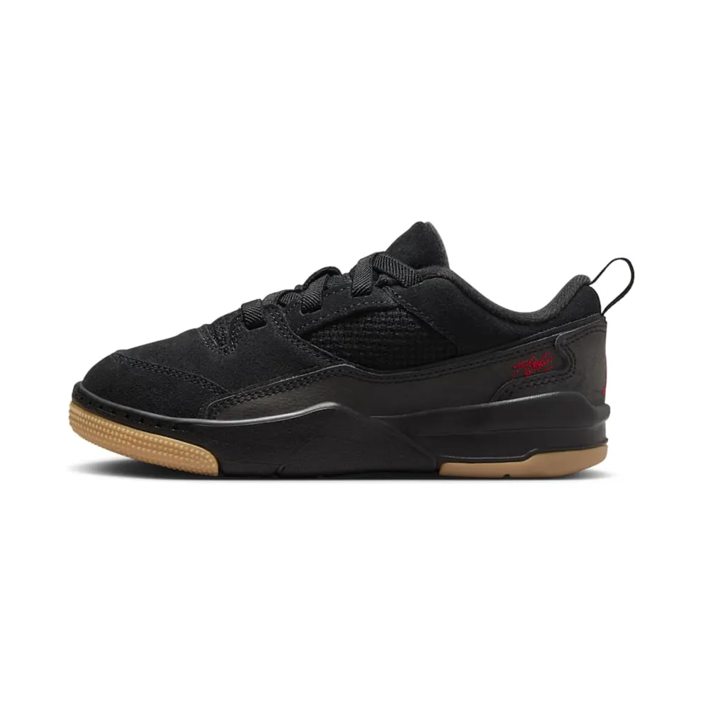 Jordan Flight Court Black Gum Medium Brown Varsity Red (HF3332-001)