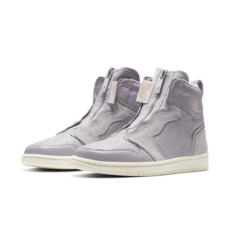 Jordan 1 Retro High Zip Atmosphere Grey (W) Atmosphere Grey/Desert Sand-Pale Ivory (AQ3742-002)