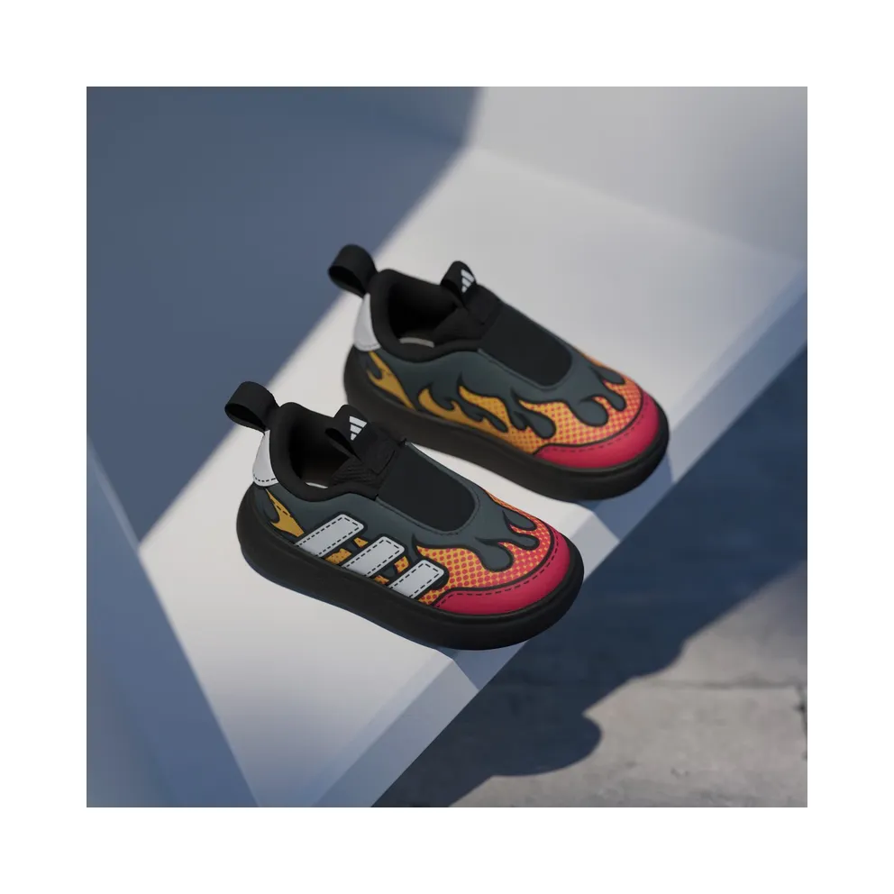 adidas Bubblecomfy Grey Lucid Red Flames (HP3642)