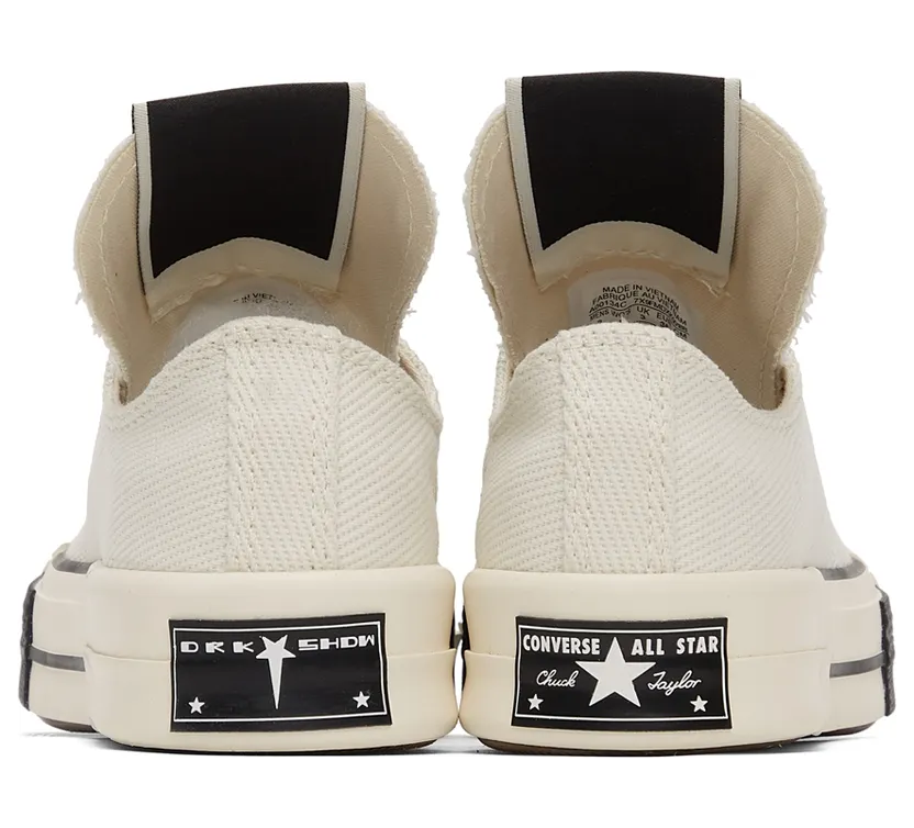 Rick Owens Drkshdw Off-White Converse Edition DRKSTAR OX Sneakers (DC01BX727 CTDR1) (4)