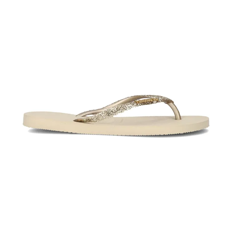 Havaianas Slippers Slim Glitter “Beige” (41469750154)
