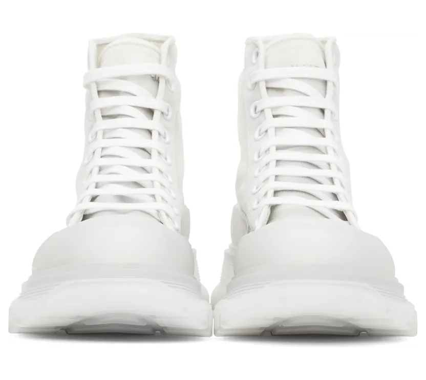 Alexander McQueen Off-White Mesh Tread Slick High Sneakers (662671W4Q31) (2)