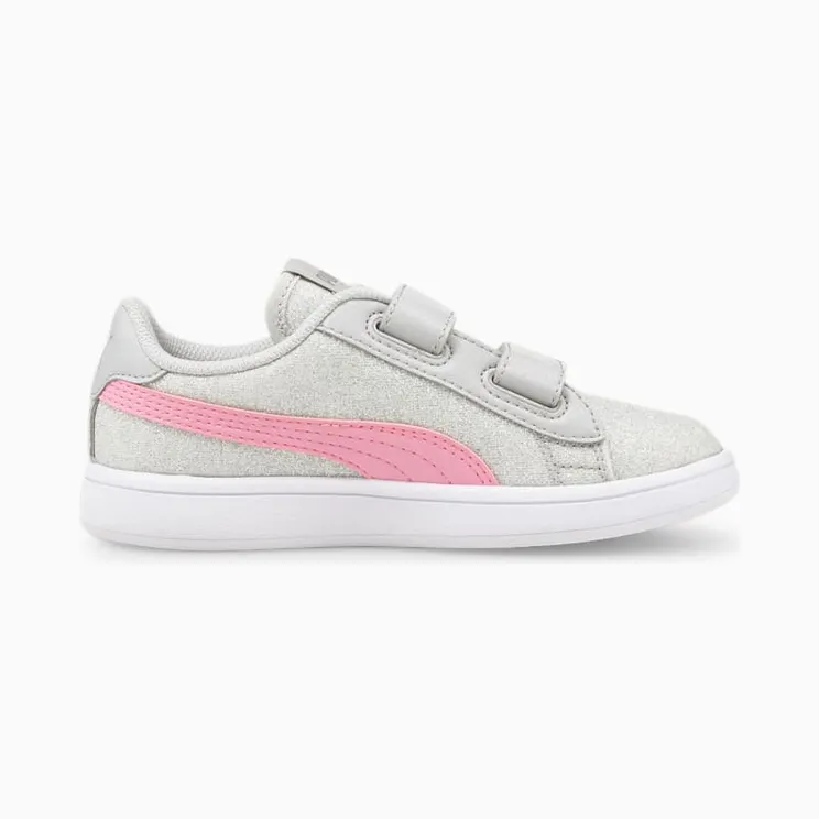 Puma Smash v2 Glitz Glam Kid Pink/Grey (36737828)