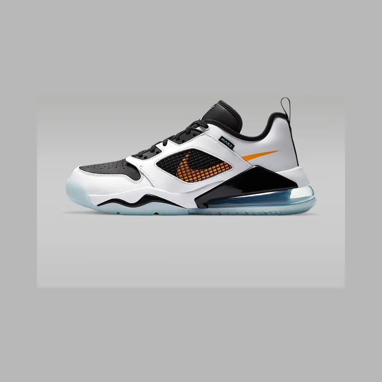 Air Jordan Mars 270 Low “White / Black / Laser Orange / Aurora Green” (CK1196-101)