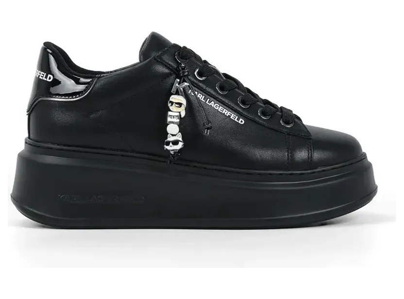 Karl Lagerfeld Anakapri Ikon sneakers with bedel and plateauzool – Black (KL63516)