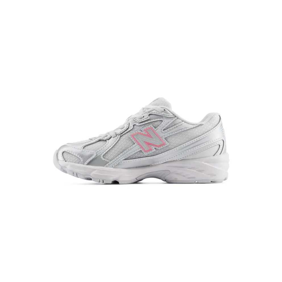 New Balance 740 Bungee Lace PS “Silver Metallic Signal Pink” (P7403DB)