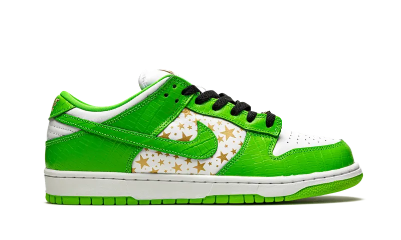 Nike SB Dunk Low “Supreme – Stars – Mean Green” (DH3228-101)