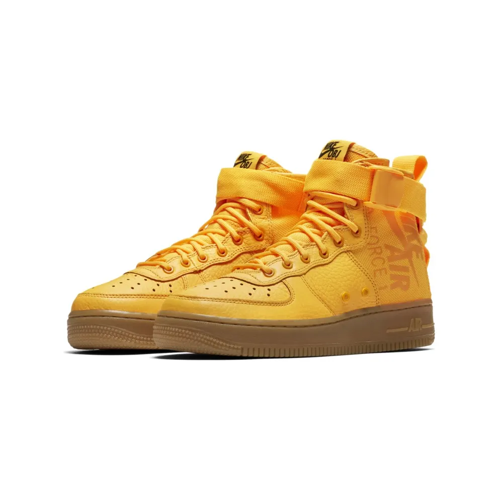 Nike SF Air Force 1 Mid Odell Beckham Jr (GS) Laser Orange/Laser Orange-Gum Medium Brown (AJ0424-800)