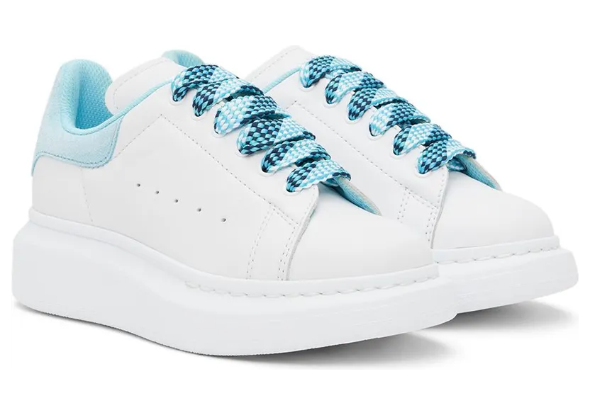 Alexander McQueen Kids White & Blue Oversized 8973 Whi/Aquam./Bo./ (587691WIAHR) (4)