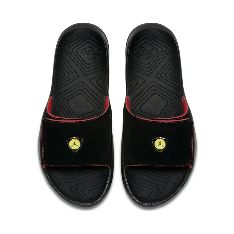 Jordan Hydro 7 Last Shot “Black / Varsity Red / Dandelion” (AA2517-003)