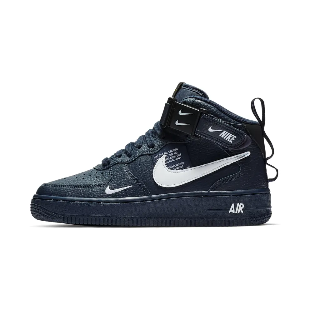 Nike Air Force 1 Mid Obsidian Tour Yellow White (GS)