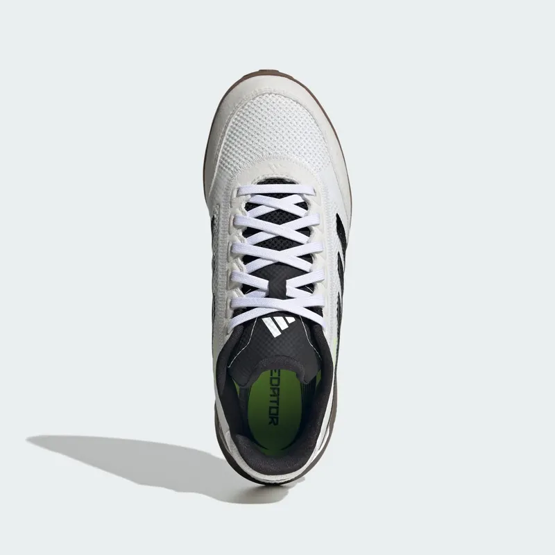 adidas Predator League Indoor Boots Kids “Cloud White / Core Black / Lucid Lemon” (JR7024)