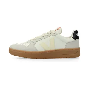 VEJA V-82 Grained Leather (pure / calcaire / black) – VE3320759